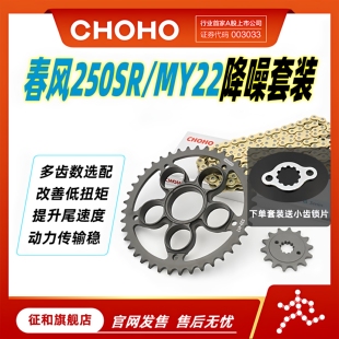 征和旗舰店适用摩托车春风250SR MY22单摇臂链轮油封链条套装牙盘