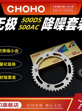 征和旗舰店适用摩托车无极500DS/AC DS525X/RR油封链条轮牙盘套装