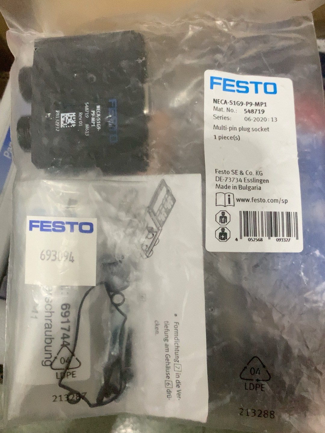 FESTO/费斯托电阻器NECA-S1G9-P9-MP1 5