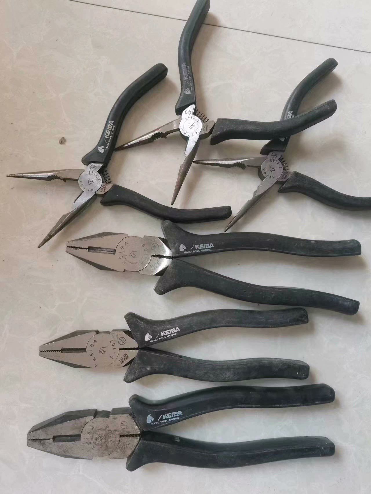 原装进口马牌老虎钳全新的有3把,尖咀钳3把,保证全新的正品