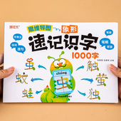 2025小学生思维导图象形速记识字1000字幼小衔接一年级上下册汉字偏旁部首结构组词造句成语字根关联字常用字速写启蒙识字卡