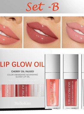 Crystal Jelly Moisturizing Lip Oil Set Plumping Lip Gloss