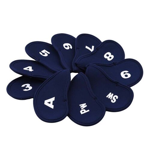 10 Pcs Golf Club Head Covers Iron Putter Head Cover Putter H