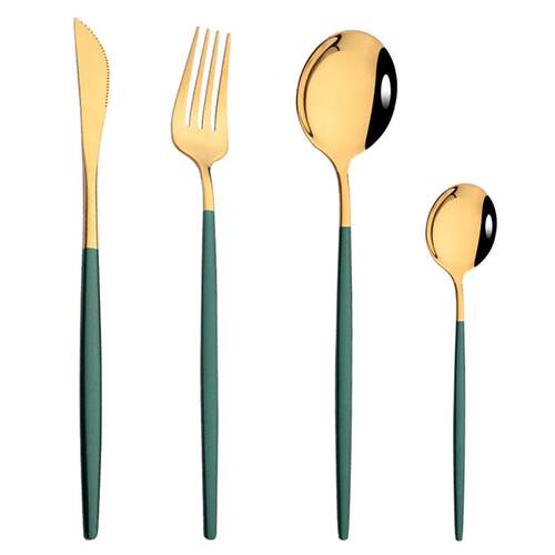 24pcs Western Dinnerware Set Stainless Steel Cutlery 餐具