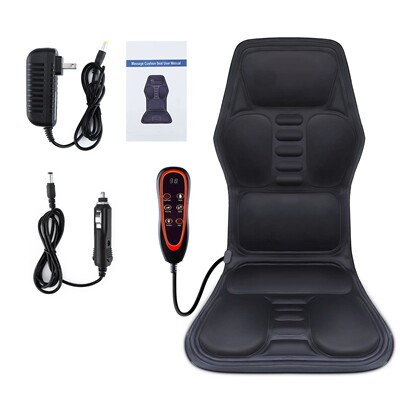 Electric Back Massager Infrared Full-Body Massage Chair Cush