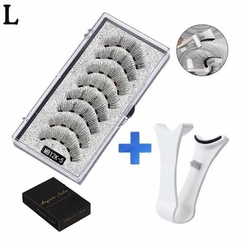 3D Natural Magnetic Eyelashes,With 5 Magnetic Lashes