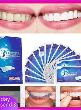 14Pcs/7Pair 3D Teeth Whitening Stripes Teeth Bleaching Tool
