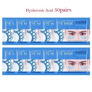 100 Buah = 50 Pasang Masker Mata Kolagen Kristal Pelembap An