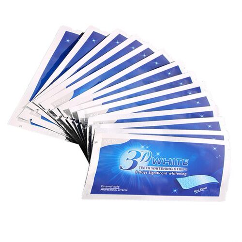 3D WHITE Teeth Whitening Stripes tooth Bleaching Tool 牙齿贴