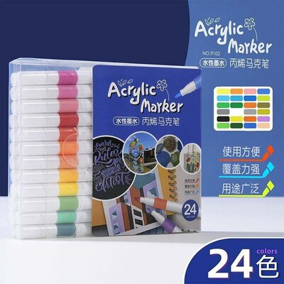 21/25 Color Permanent Acrylic Paint Marker Pens for Fabric C