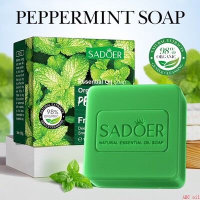 Mint soap Lightening Face Remove Pimples Dark Spot薄荷皂洁面