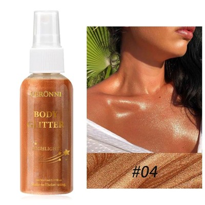 Liquid Highlighter Spray, Shimmer Contour Body Shimmer Spray
