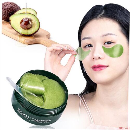 60 Pcs Avocado Collagen Mask Natural Moisturizing Gel Eye Pa