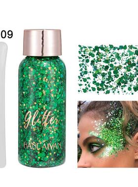 Big Glitter Gel Eyeshadow Mermaid Face Glitter Body Lotion