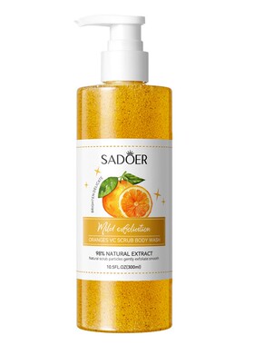 Orange Body Scrub Body Shower Gel Cleansing Body Shower Gel