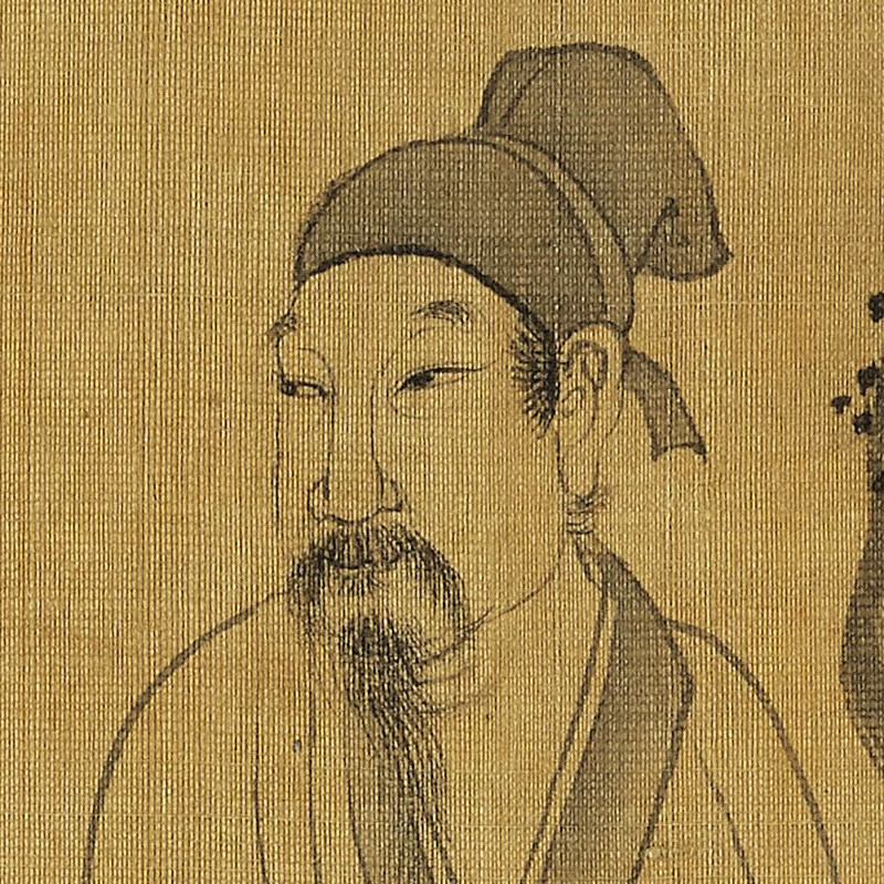 李公麟西园雅集图传统白描人物画艺术微喷复制品临摹稿中式装饰画