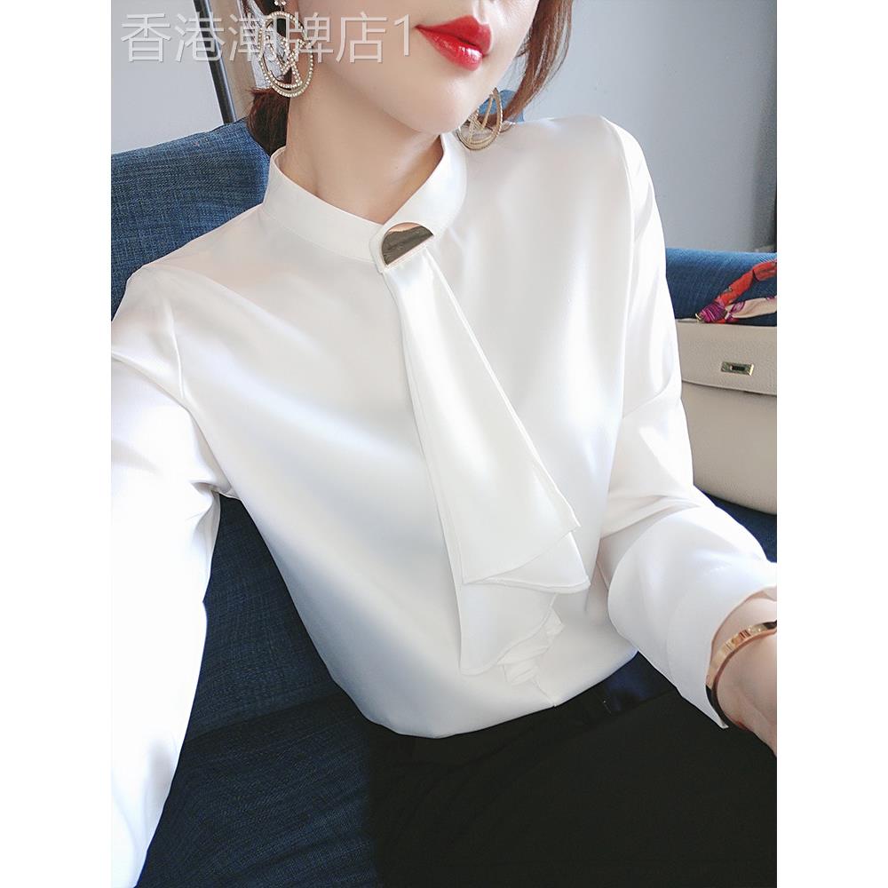 雪纺衬衫女春秋2025年新款宽松显瘦洋派长袖法式百搭小衫气质上衣