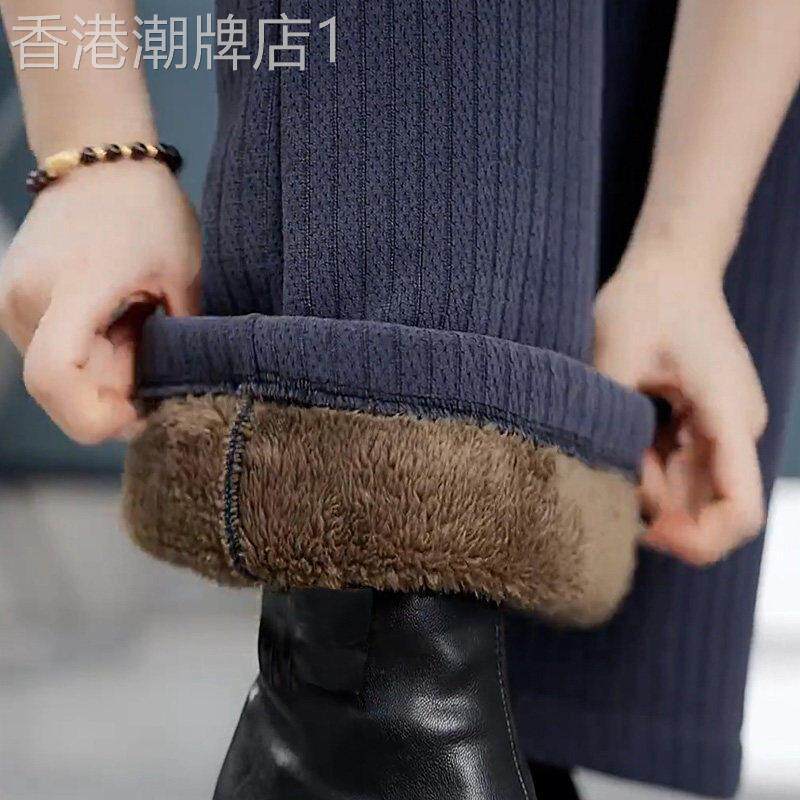 雪尼尔加绒加厚阔腿裤女秋冬外穿高腰显瘦特厚保暖条绒棉裤裤子潮