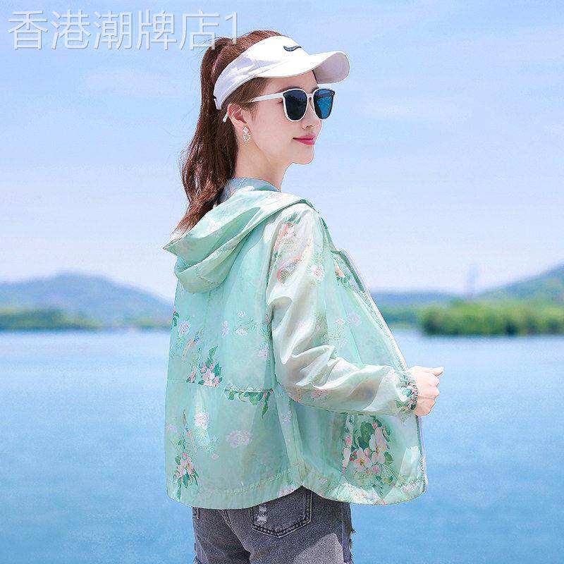 国风印花防晒衣女士夏装2026新款百搭短款透气轻薄小个子上衣外套
