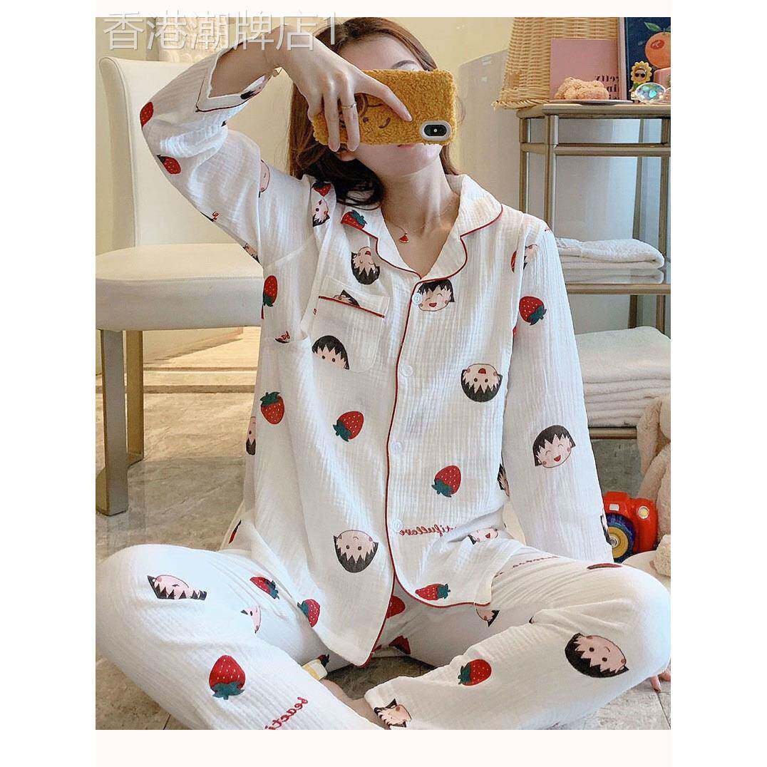 纱布月子服2025年春秋季薄款产后孕妇睡衣纯棉产妇哺乳家居服套装