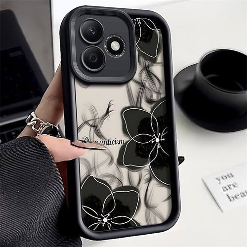 水墨花朵荣耀X60I手机壳