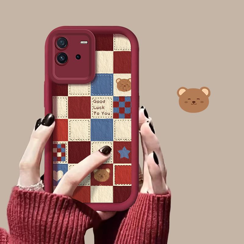 A硅包熊手小O子Q摔V卡通手机壳