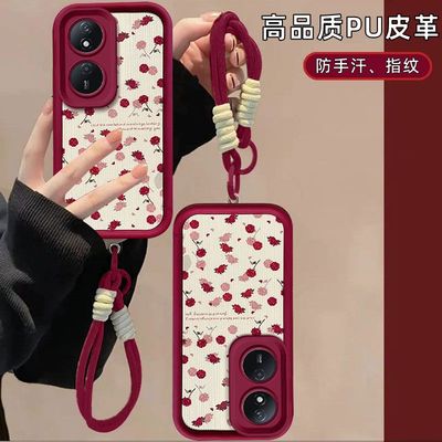 适用华为荣耀畅玩50plus手机壳clk-anoo磨砂honor荣誉畅玩50保护套5g镜头全包防摔jdy一an00个性创意可爱女款