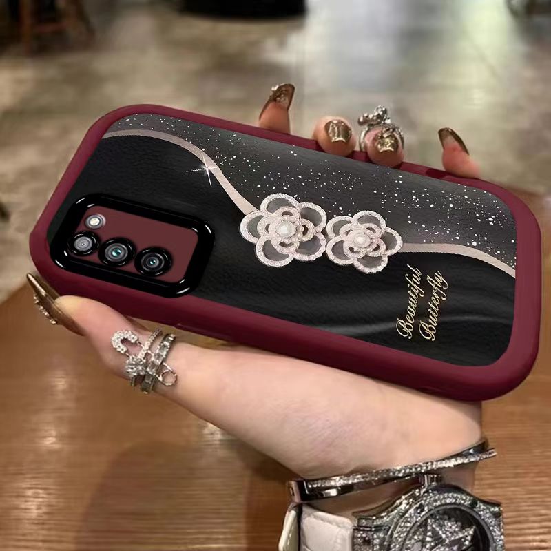 适用华为荣耀x10手机壳高级感tel-anoo软硅胶honorx10保护套5g镜头全包防摔tel一an00a个性创意荣誉叉十女款