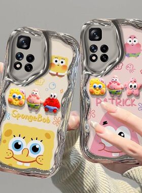 红米note11pro手机壳redminote11卡通软nt11pro+保护套5g镜头全包防摔小米n0te11tpro个性创意11tpro电镀女款