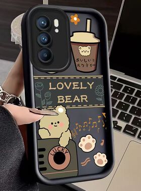 oppo reno6手机壳peqmoo卡通软硅胶opreno6pro保护套5g全包边防摔pepm00个性创意opopreno6磨砂0pp0reno6女款