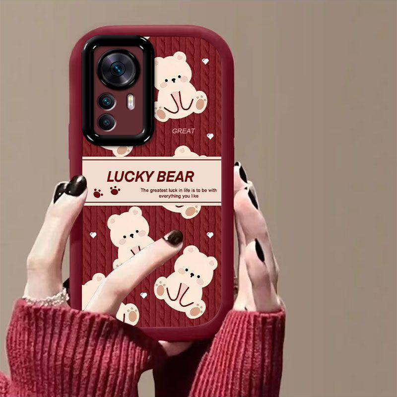 英文小熊适用红米k50至尊