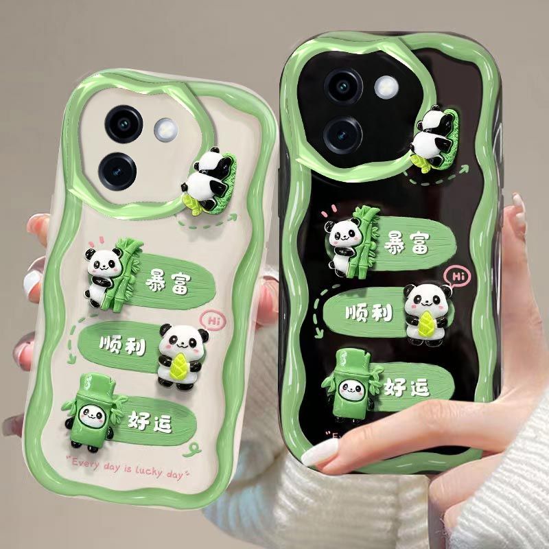 立体竹子熊猫vivoY200i手