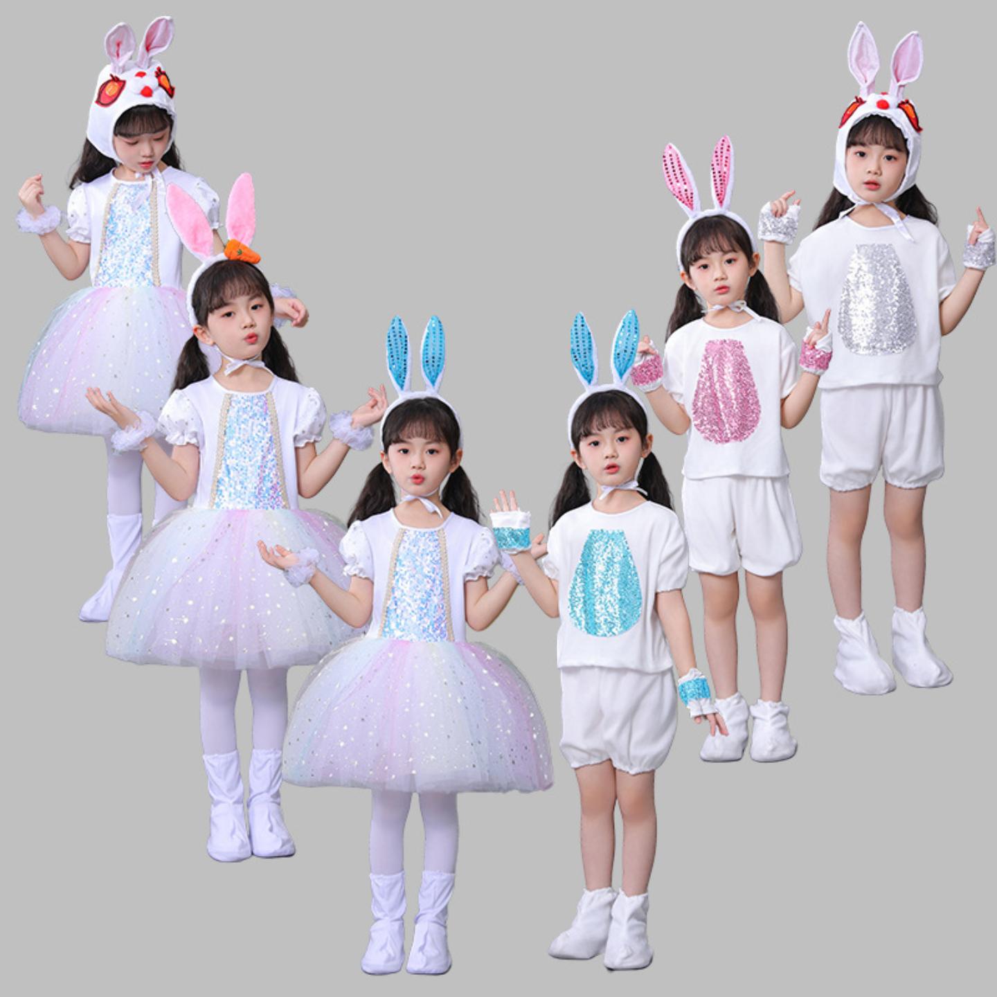 新款儿童小兔子演出服幼儿动物服