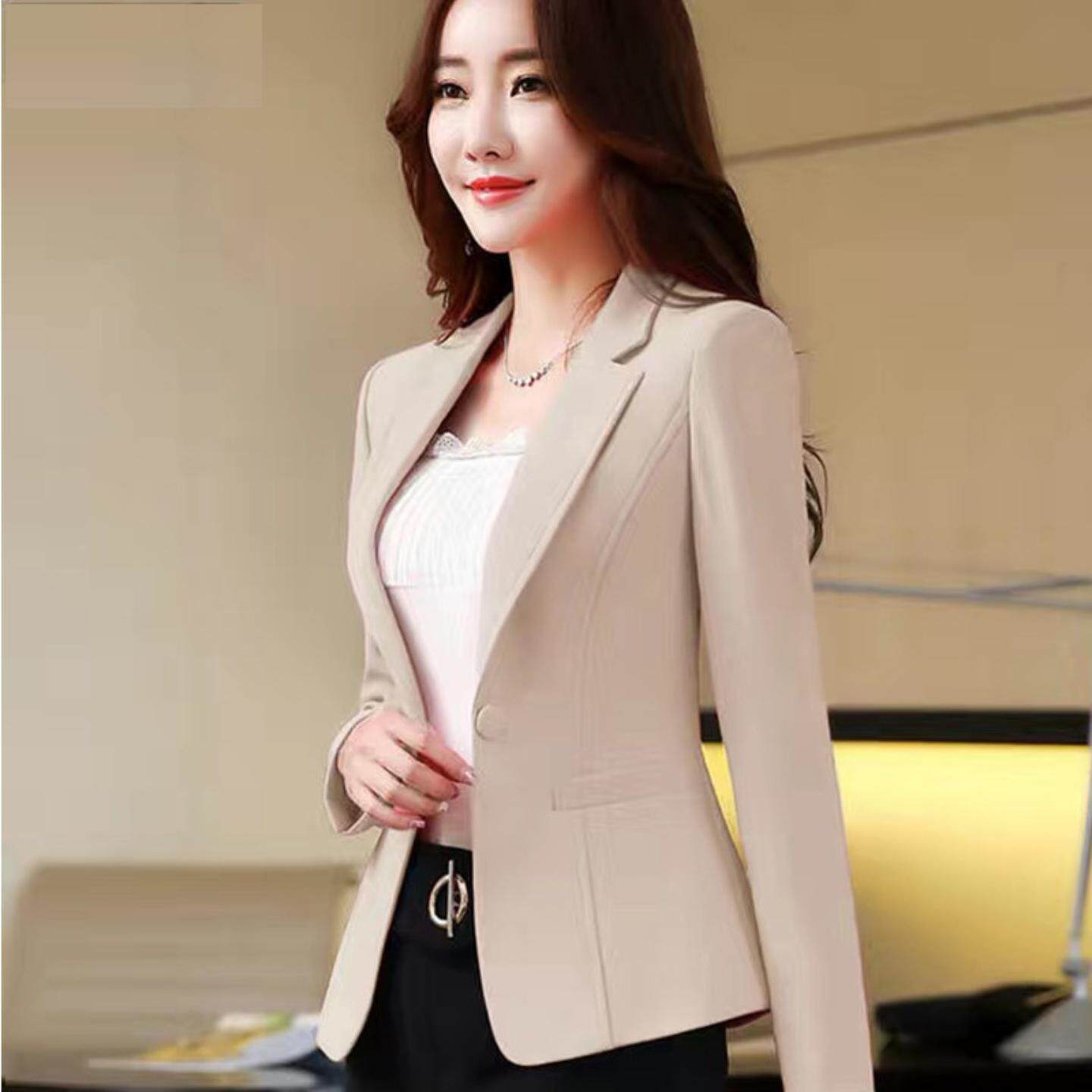 韩版女装修身小西装外套西服