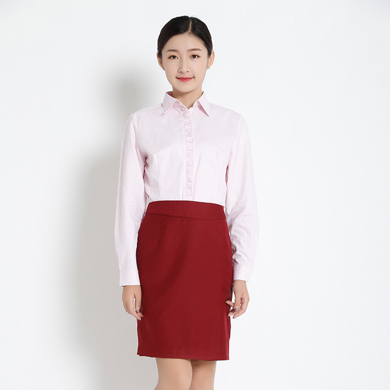 兴业工作服夏女士衬衫新
