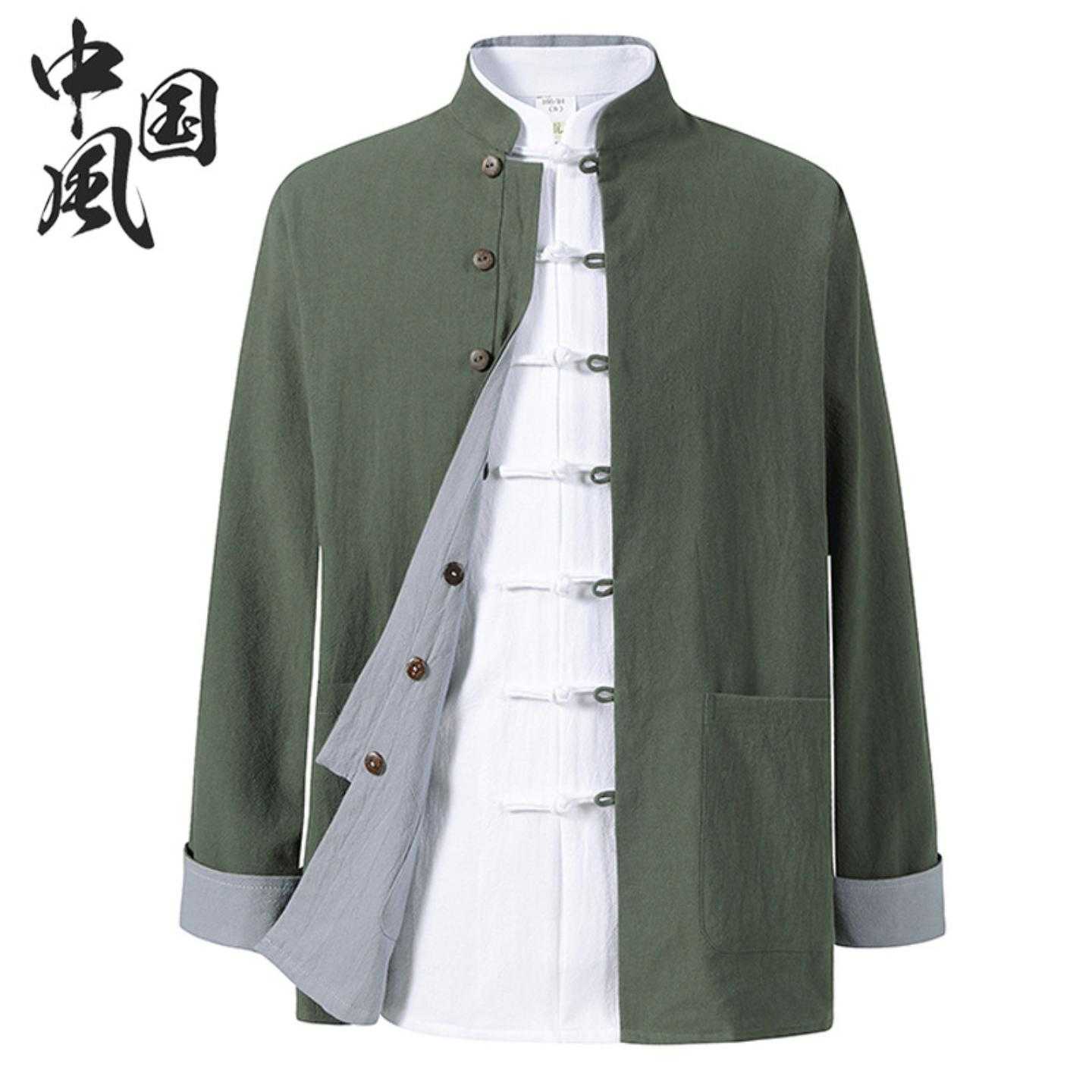 中国风男式唐装汉服男春秋装中式