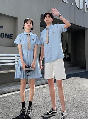 2026JK制服夏季新款连衣百褶裙男