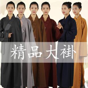僧衣僧服出家人衣大褂长褂和尚尼姑禅修衣长衫短褂套装男女罗汉褂