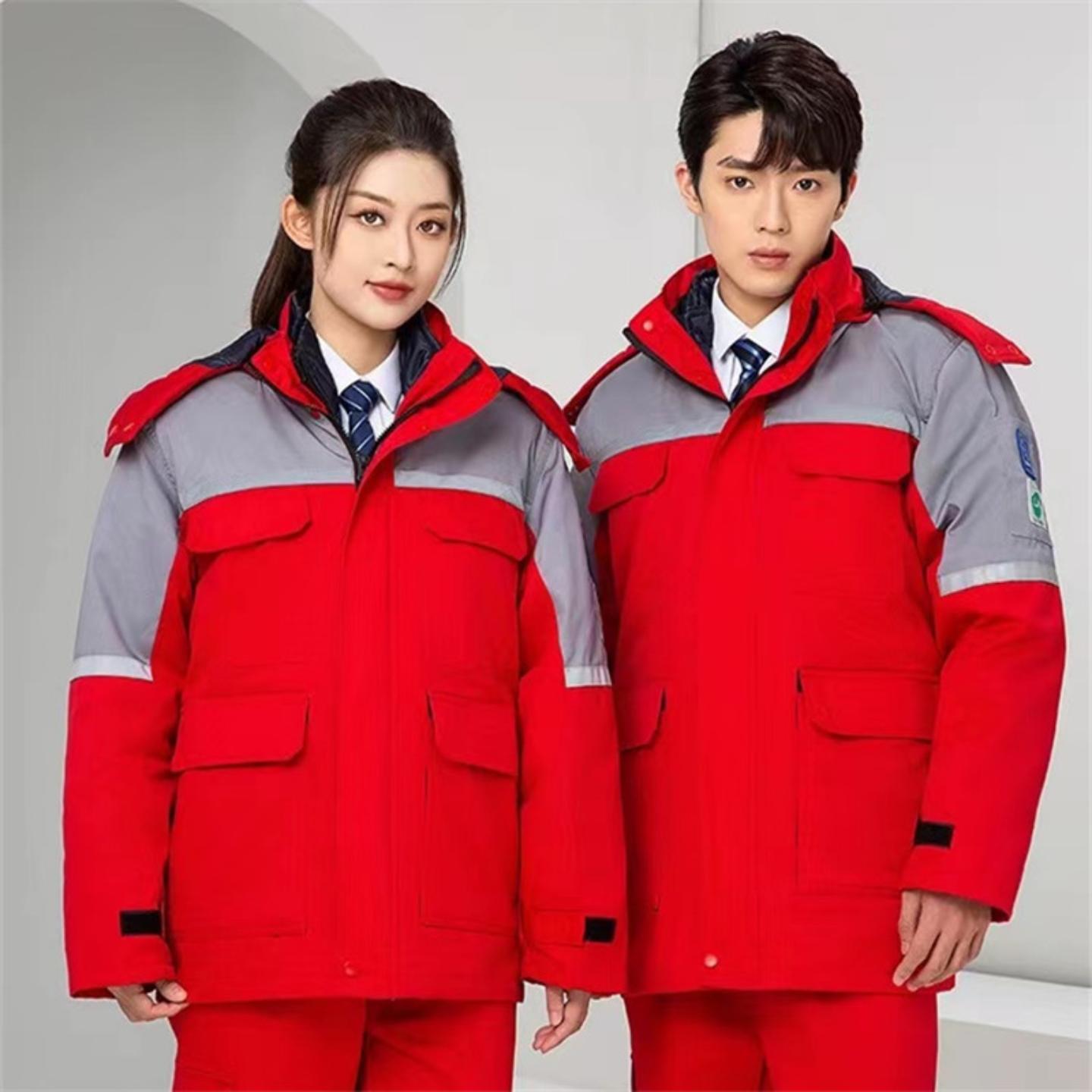 冬季防静电棉衣工作服加油站石化