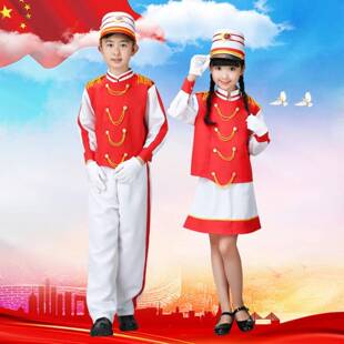儿童鼓号队演出服中小学生仪仗队军鼓乐队幼儿园升旗手管乐队服装