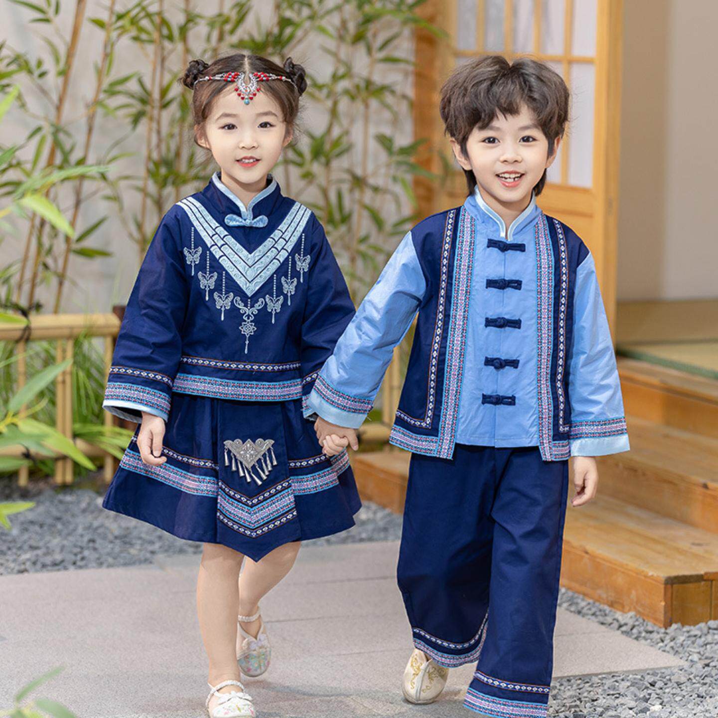 三月三演出服儿童壮族傣族彝族
