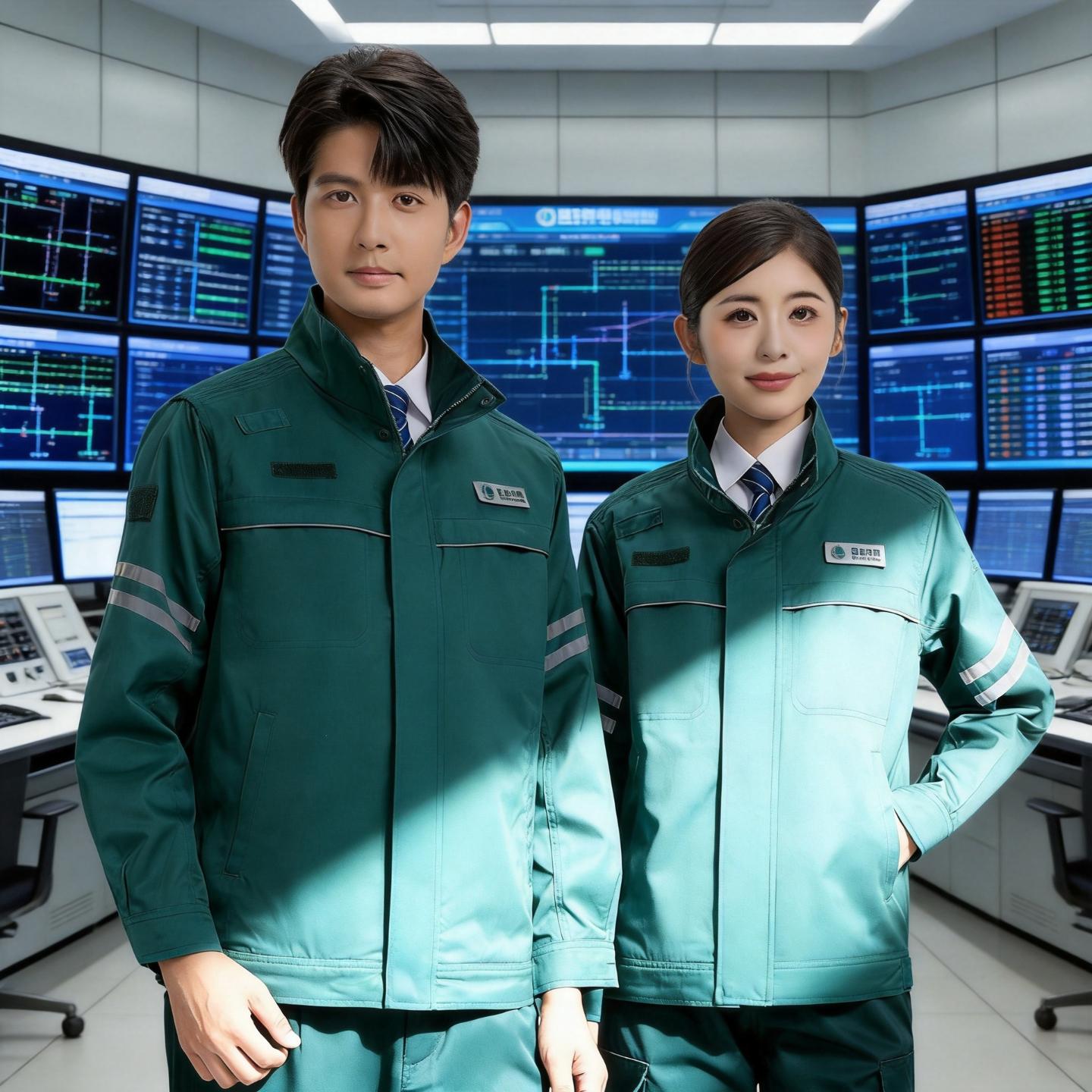 春秋防静电工作服定制透气网眼