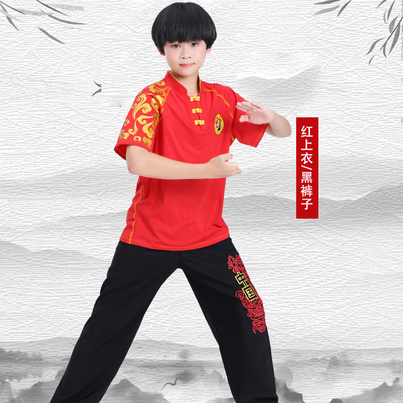 儿童武术练功服长短袖少