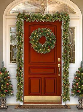 Christmas home decoration garland wreath window decoration