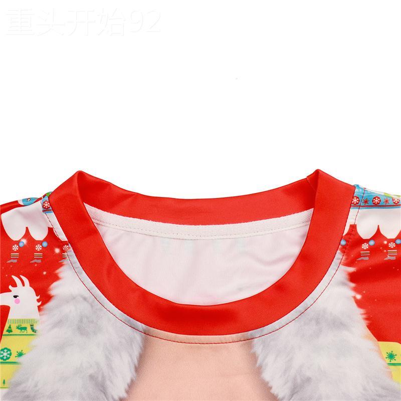 Christmas Round Neck Pullover Couple Sweater圣诞套头情侣卫衣