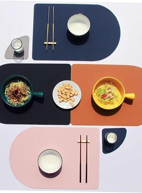 Nordic household leather placemats hotel western table mat
