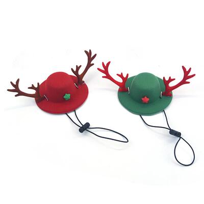 Christmas Pet Cat dog Hat decoration cosplay reindeer antler