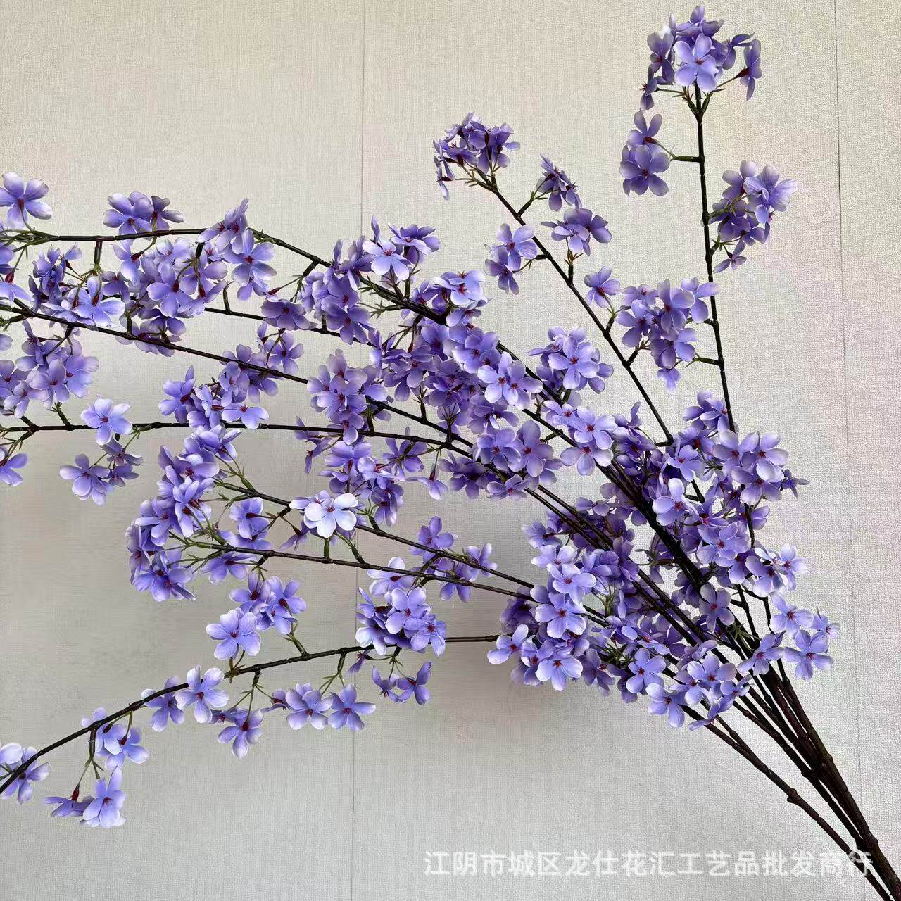 2叉梨花禅意装饰仿真长
