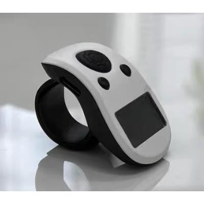 自在念数计数器手按电子数显计数充电手指点数器可翻转屏幕记数器