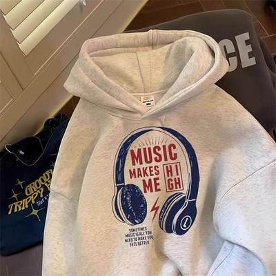 美式潮牌卫衣秋冬款重磅